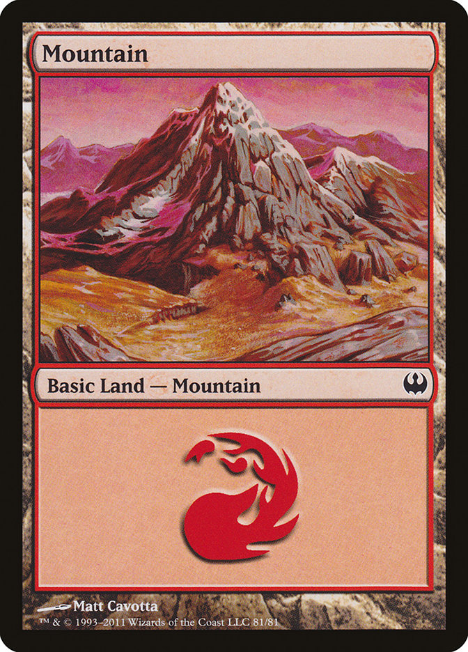 Mountain (81) [Duel Decks: Knights vs. Dragons] | Kessel Run Games Inc. 