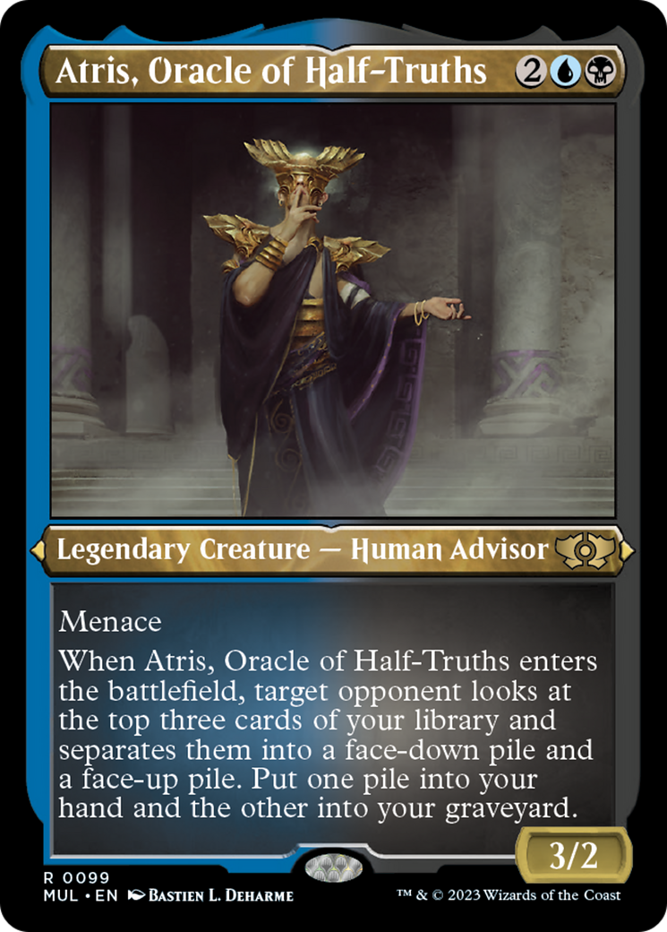 Atris, Oracle of Half-Truths (Foil Etched) [Multiverse Legends] | Kessel Run Games Inc. 