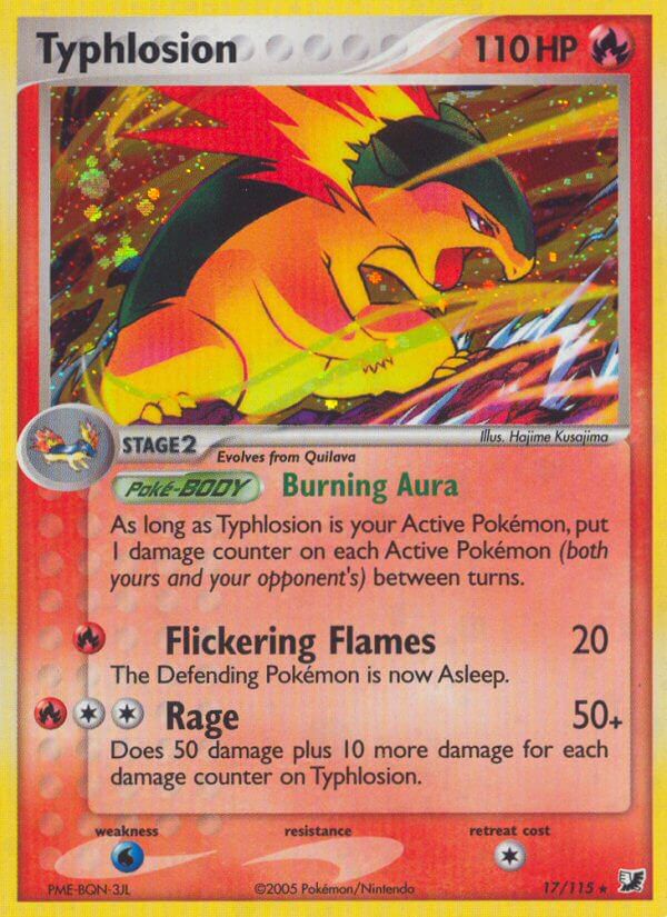Typhlosion(17/115) (Theme Deck Exclusive) [EX: Unseen Forces] | Kessel Run Games Inc. 