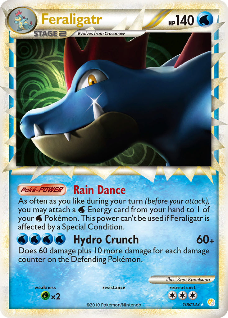 Feraligatr (108/123) [HeartGold & SoulSilver: Base Set] | Kessel Run Games Inc. 