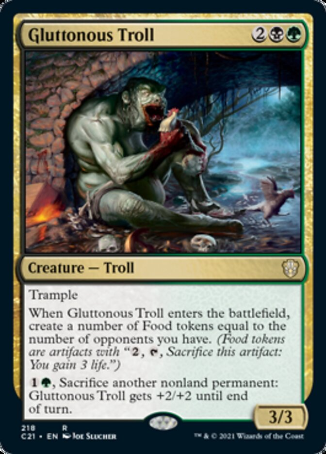 Gluttonous Troll [Commander 2021] | Kessel Run Games Inc. 