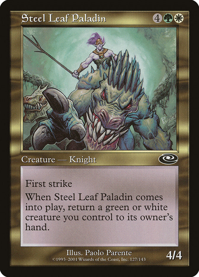 Steel Leaf Paladin [Planeshift] | Kessel Run Games Inc. 