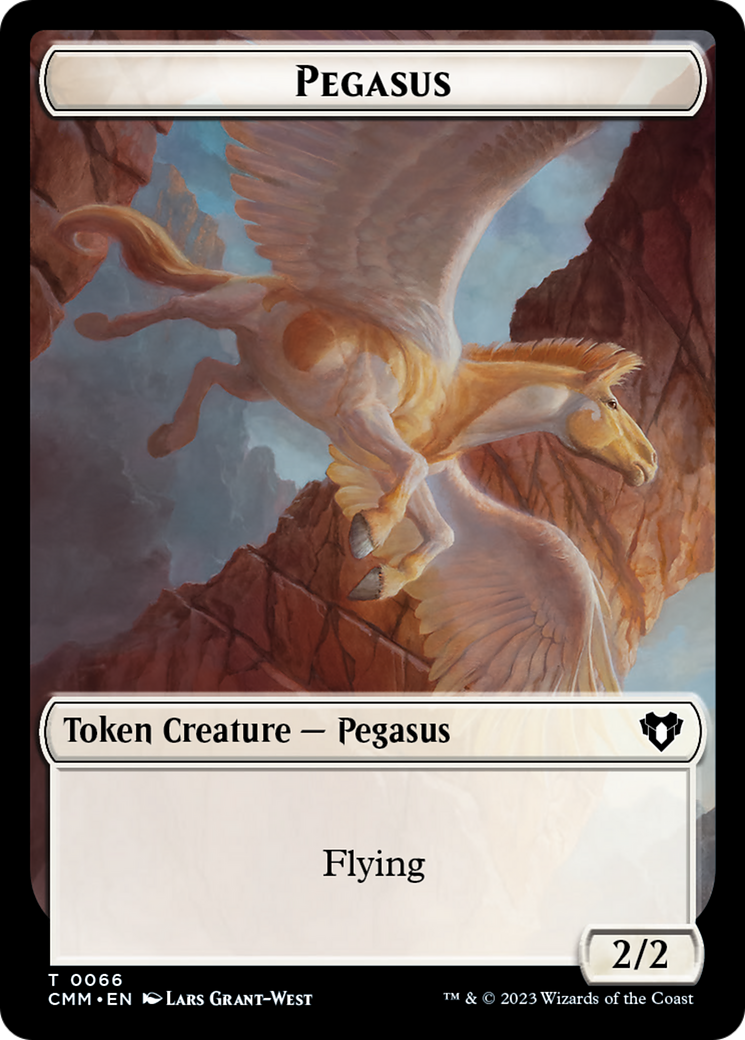Copy (54) // Pegasus Double-Sided Token [Commander Masters Tokens] | Kessel Run Games Inc. 