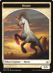 Adorned Pouncer // Horse Double-Sided Token [Hour of Devastation Tokens] | Kessel Run Games Inc. 