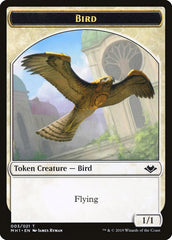 Bird (003) // Serra the Benevolent Emblem Double-Sided Token [Modern Horizons Tokens] | Kessel Run Games Inc. 