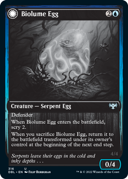 Biolume Egg // Biolume Serpent [Innistrad: Double Feature] | Kessel Run Games Inc. 