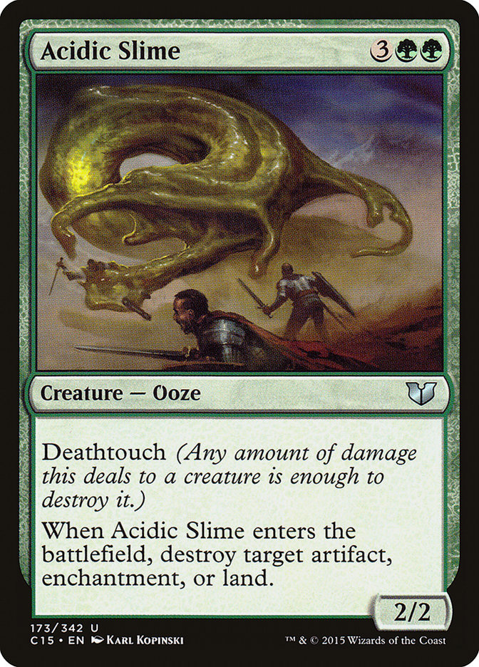 Acidic Slime [Commander 2015] | Kessel Run Games Inc. 