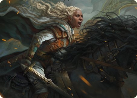 Eowyn, Fearless Knight Art Card [The Lord of the Rings: Tales of Middle-earth Art Series] | Kessel Run Games Inc. 