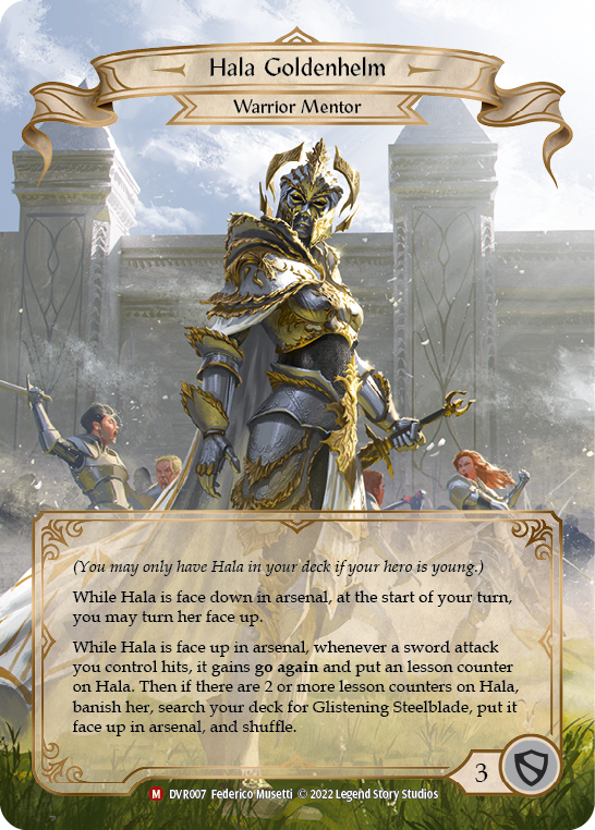 Hala Goldenhelm [DVR007] (Classic Battles: Rhinar vs Dorinthea) | Kessel Run Games Inc. 