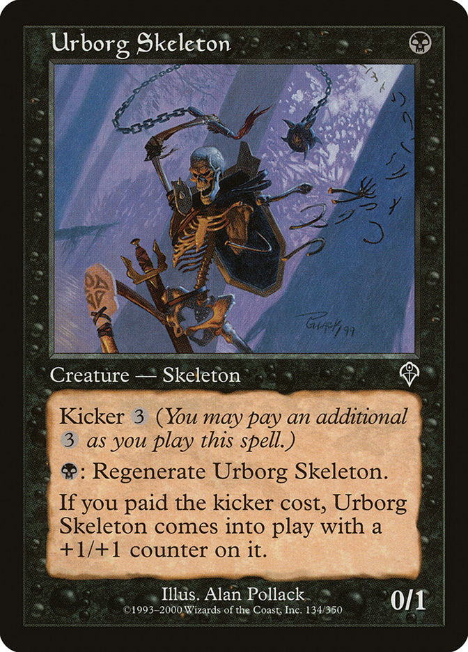 Urborg Skeleton [Invasion] | Kessel Run Games Inc. 