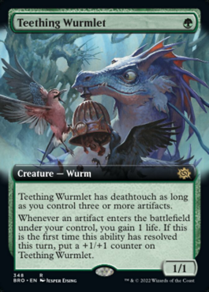 Teething Wurmlet (Extended Art) [The Brothers' War] | Kessel Run Games Inc. 