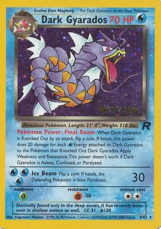 Dark Gyarados (8/82) (Prerelease Promo) [Team Rocket Unlimited] | Kessel Run Games Inc. 