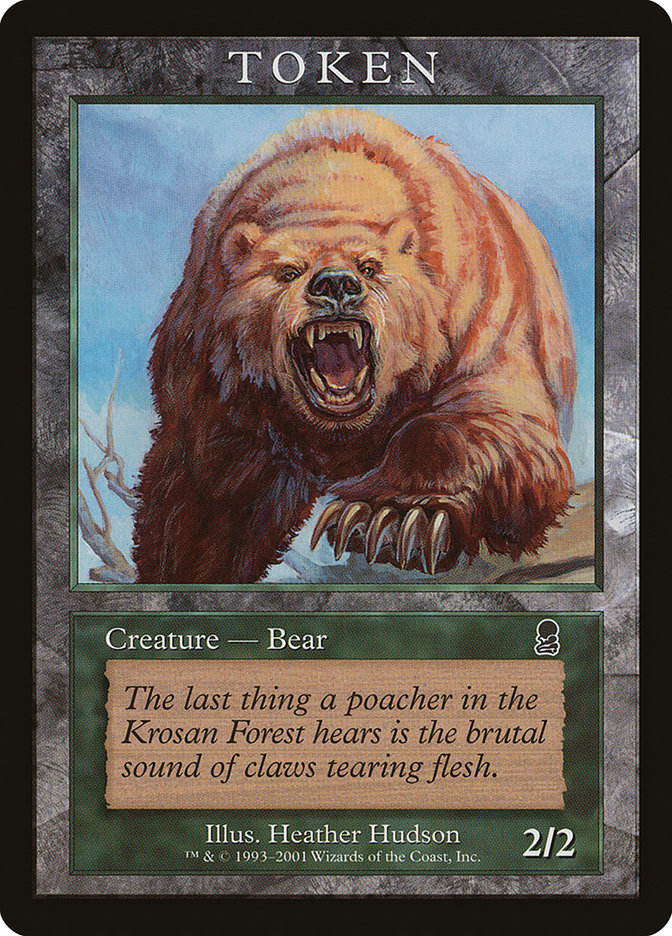Bear Token [Magic Player Rewards 2001] | Kessel Run Games Inc. 