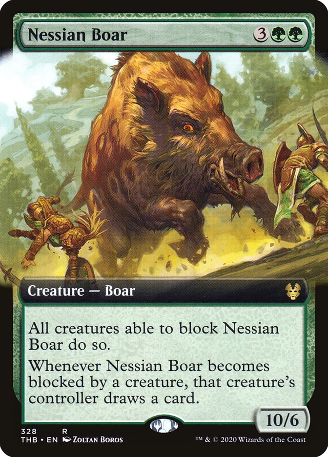 Nessian Boar (Extended Art) [Theros Beyond Death] | Kessel Run Games Inc. 