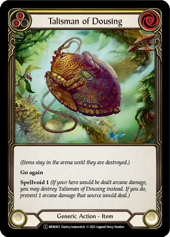 Talisman of Dousing [U-MON302-RF] (Monarch Unlimited)  Unlimited Rainbow Foil | Kessel Run Games Inc. 