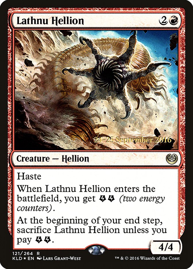 Lathnu Hellion [Kaladesh Prerelease Promos] | Kessel Run Games Inc. 