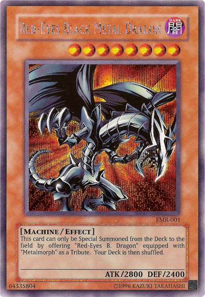 Red-Eyes Black Metal Dragon (Forbidden Memories) [FMR-001] Prismatic Secret Rare | Kessel Run Games Inc. 