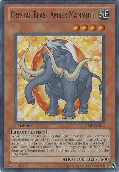 Crystal Beast Amber Mammoth [RYMP-EN044] Super Rare | Kessel Run Games Inc. 