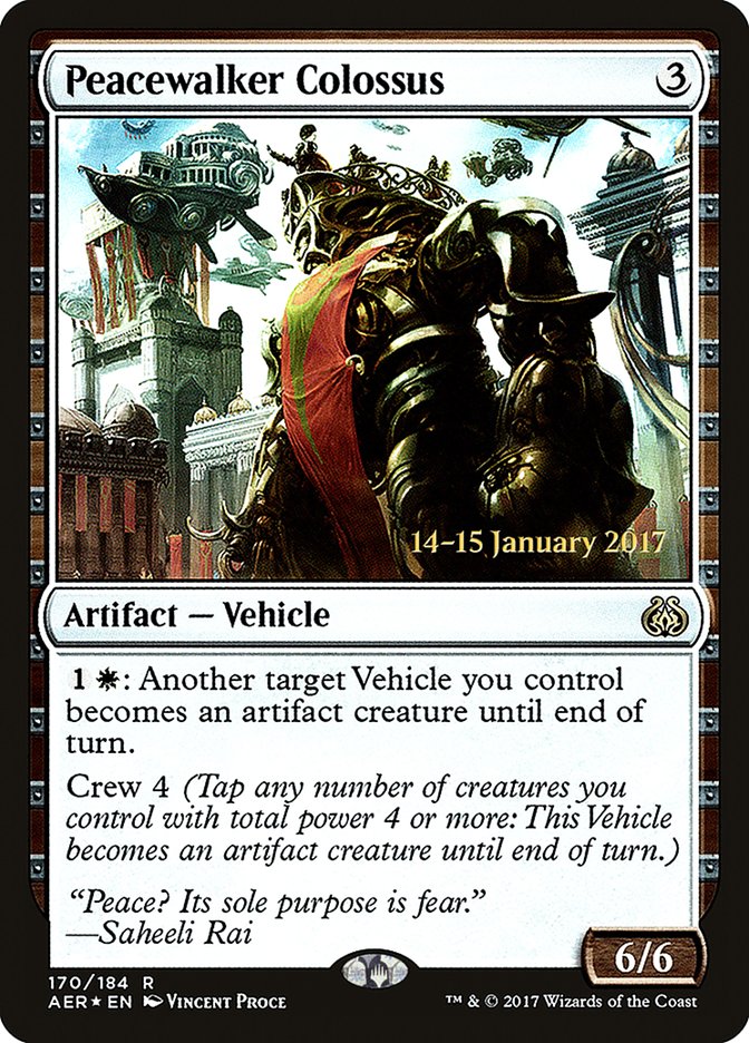 Peacewalker Colossus [Aether Revolt Prerelease Promos] | Kessel Run Games Inc. 