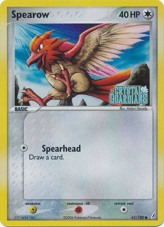 Spearow (61/100) (Stamped) [EX: Crystal Guardians] | Kessel Run Games Inc. 