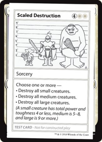 Scaled Destruction (2021 Edition) [Mystery Booster Playtest Cards] | Kessel Run Games Inc. 