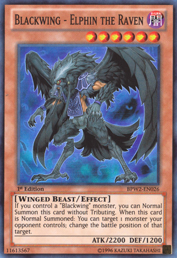 Blackwing - Elphin the Raven [BPW2-EN026] Super Rare | Kessel Run Games Inc. 