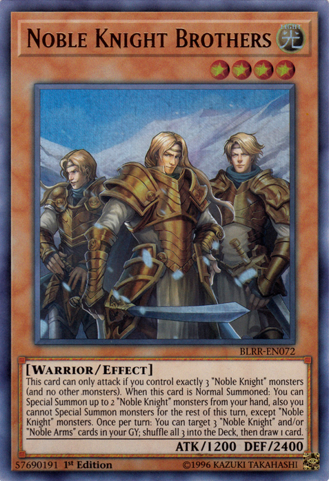 Noble Knight Brothers [BLRR-EN072] Ultra Rare | Kessel Run Games Inc. 