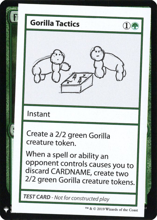 Gorilla Tactics [Mystery Booster Playtest Cards] | Kessel Run Games Inc. 