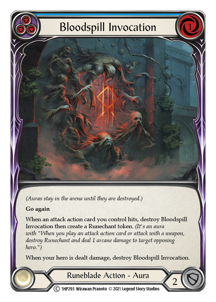 Bloodspill Invocation (Blue) [1HP293] (History Pack 1) | Kessel Run Games Inc. 