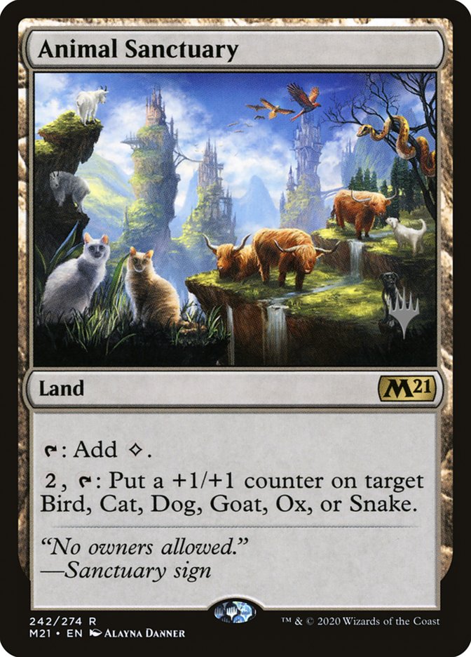 Animal Sanctuary (Promo Pack) [Core Set 2021 Promos] | Kessel Run Games Inc. 