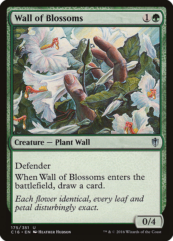 Wall of Blossoms [Commander 2016] | Kessel Run Games Inc. 