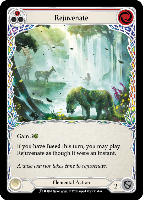 Rejuvenate (Red) [U-ELE106] (Tales of Aria Unlimited)  Unlimited Rainbow Foil | Kessel Run Games Inc. 