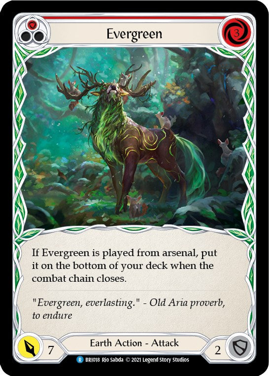 Evergreen (Red) [BRI018] (Tales of Aria Briar Blitz Deck)  1st Edition Normal | Kessel Run Games Inc. 