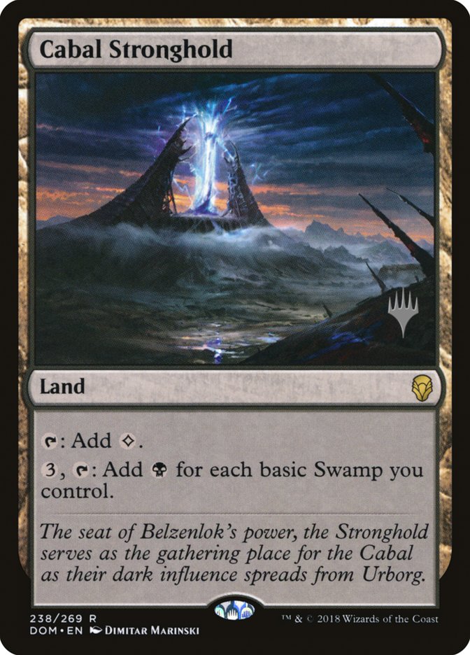 Cabal Stronghold (Promo Pack) [Dominaria Promos] | Kessel Run Games Inc. 
