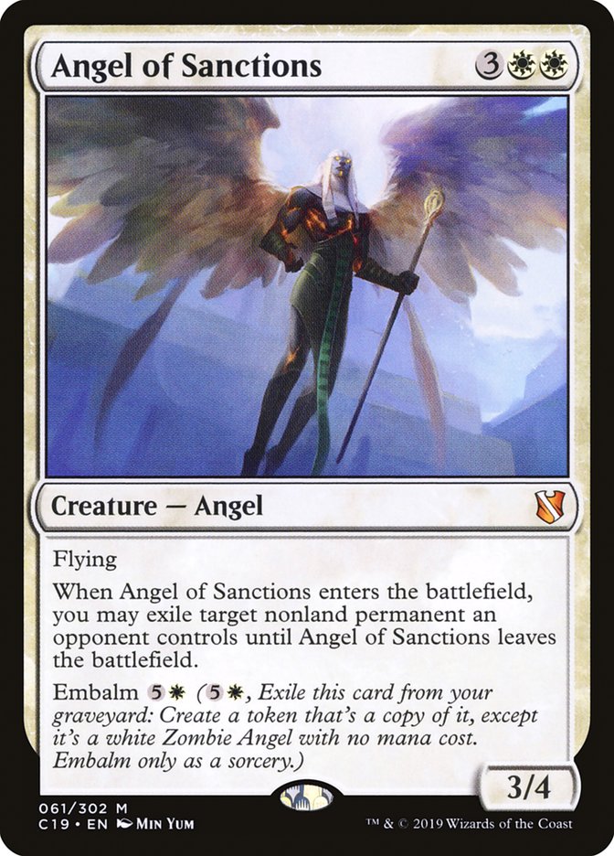 Angel of Sanctions [Commander 2019] | Kessel Run Games Inc. 