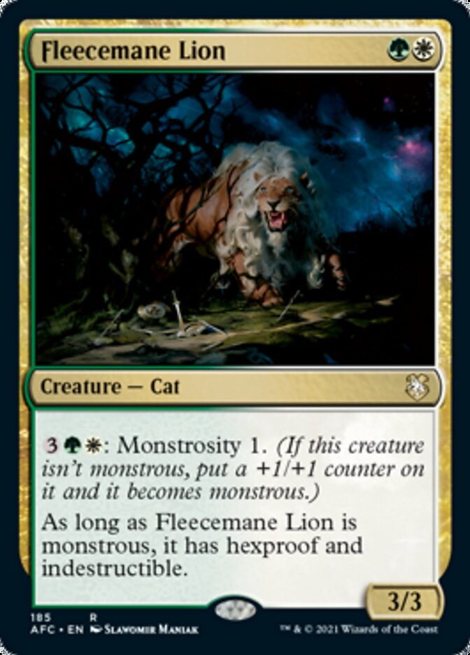 Fleecemane Lion [Dungeons & Dragons: Adventures in the Forgotten Realms Commander] | Kessel Run Games Inc. 