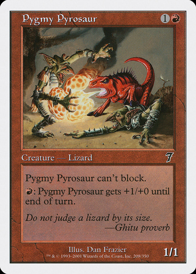 Pygmy Pyrosaur [Seventh Edition] | Kessel Run Games Inc. 