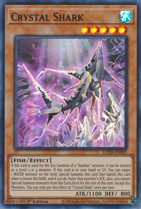 Crystal Shark [LED9-EN002] Super Rare | Kessel Run Games Inc. 