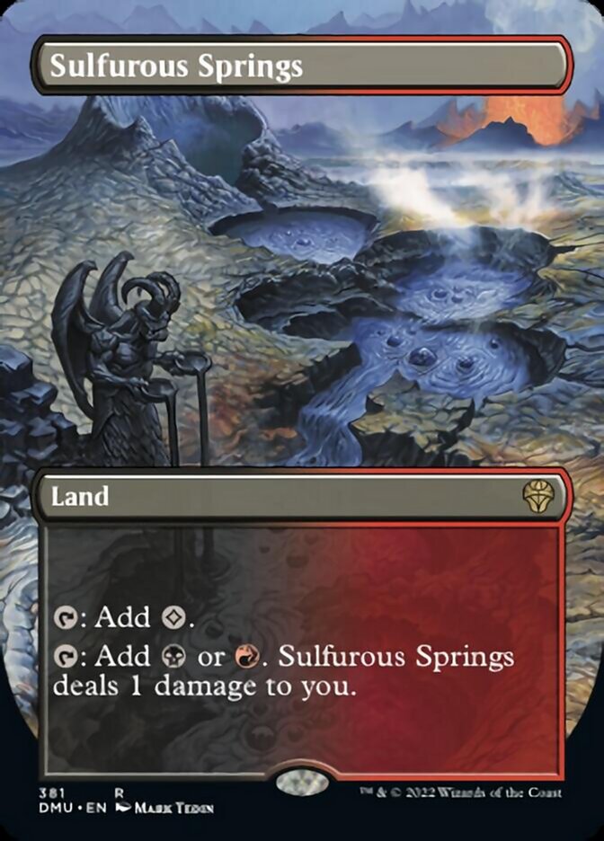 Sulfurous Springs (Borderless Alternate Art) [Dominaria United] | Kessel Run Games Inc. 