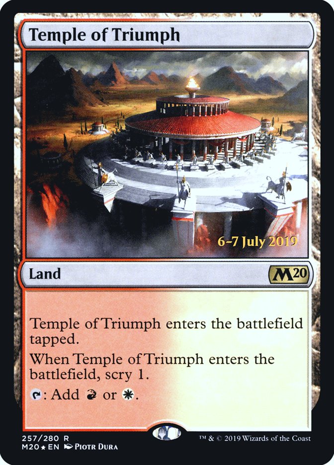 Temple of Triumph [Core Set 2020 Prerelease Promos] | Kessel Run Games Inc. 