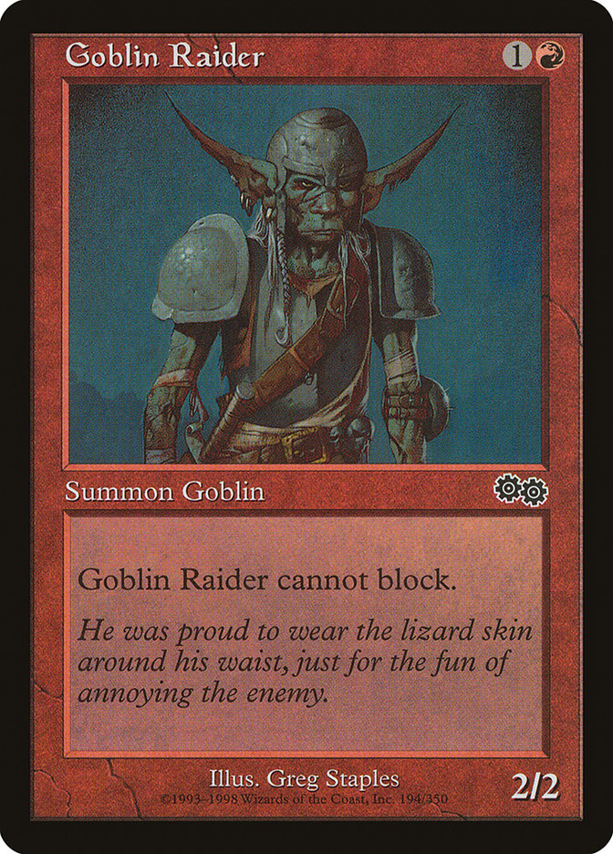 Goblin Raider [Urza's Saga] | Kessel Run Games Inc. 