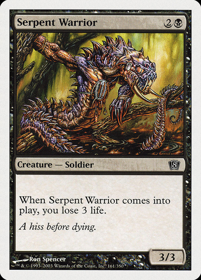 Serpent Warrior [Eighth Edition] | Kessel Run Games Inc. 