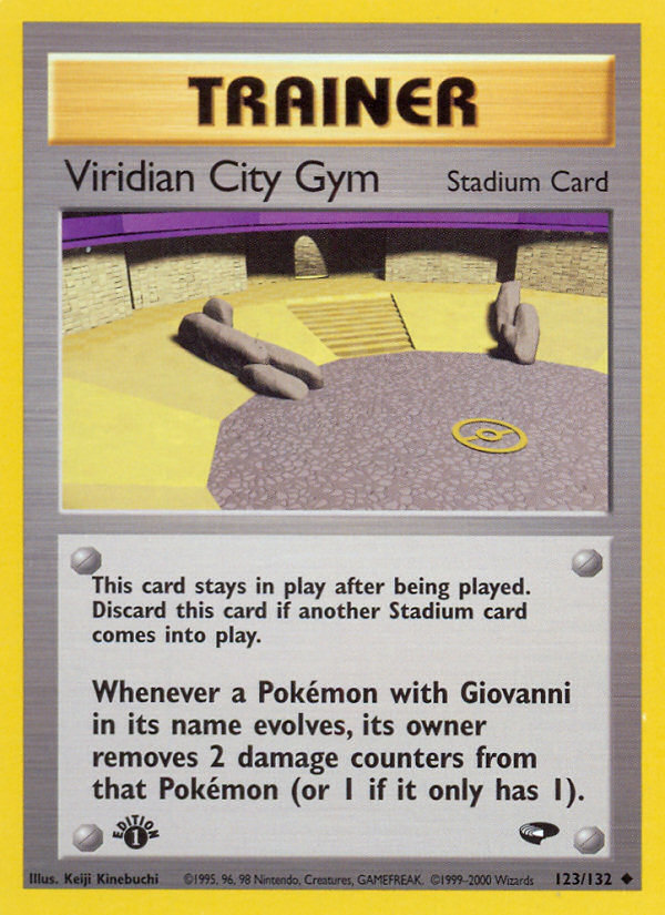 Viridian City Gym (123/132) [Gym Challenge 1st Edition] | Kessel Run Games Inc. 