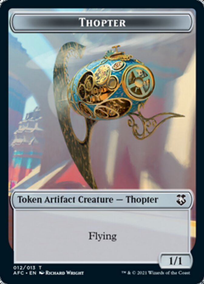 Thopter // Treasure Double-Sided Token [Dungeons & Dragons: Adventures in the Forgotten Realms Commander Tokens] | Kessel Run Games Inc. 