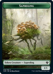 Saproling // Treasure Double-Sided Token [Commander 2020 Tokens] | Kessel Run Games Inc. 