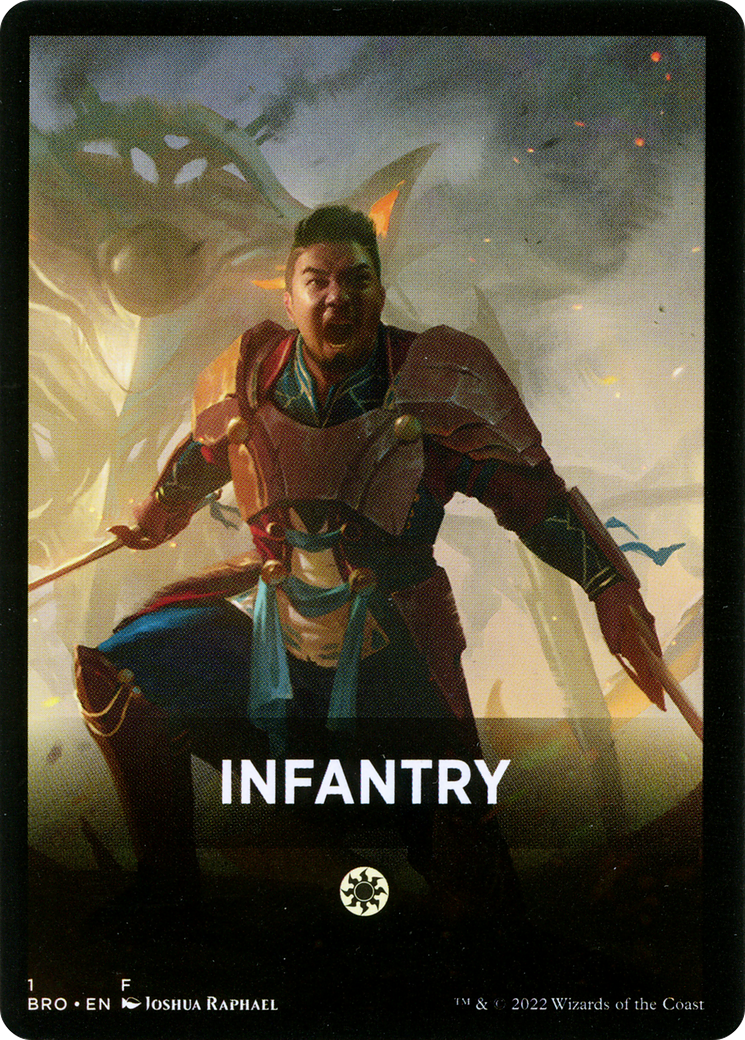 Infantry Theme Card [The Brothers' War Tokens] | Kessel Run Games Inc. 