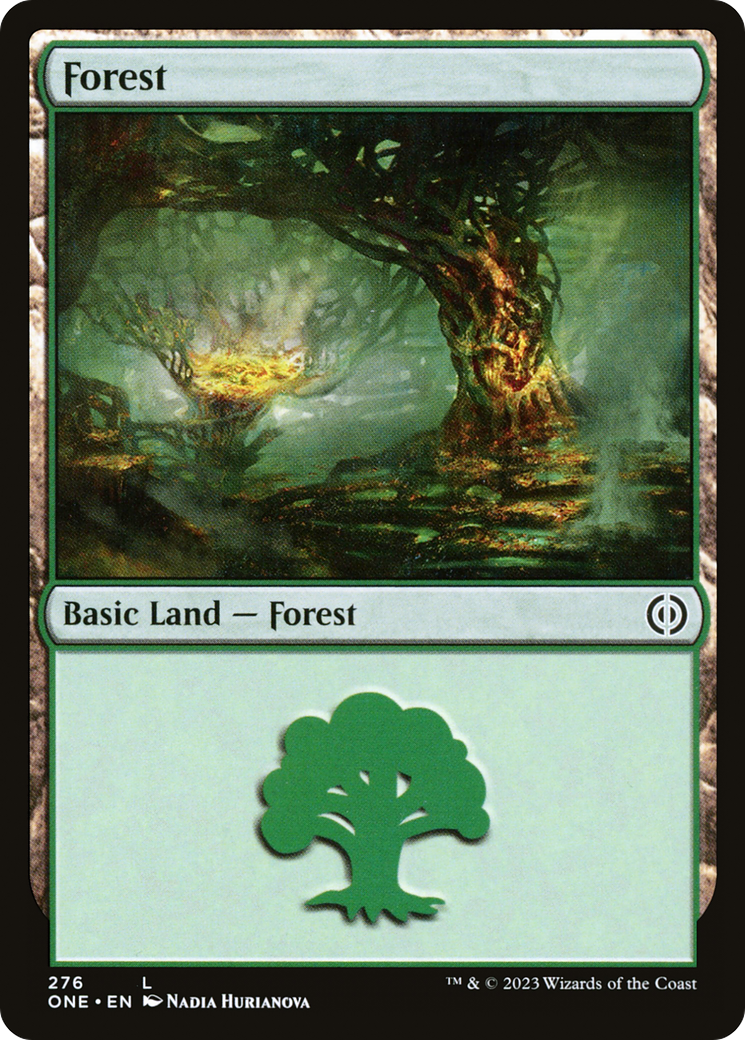 Forest (276) [Phyrexia: All Will Be One] | Kessel Run Games Inc. 