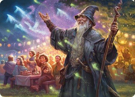 Gandalf, Friend of the Shire Art Card [The Lord of the Rings: Tales of Middle-earth Art Series] | Kessel Run Games Inc. 