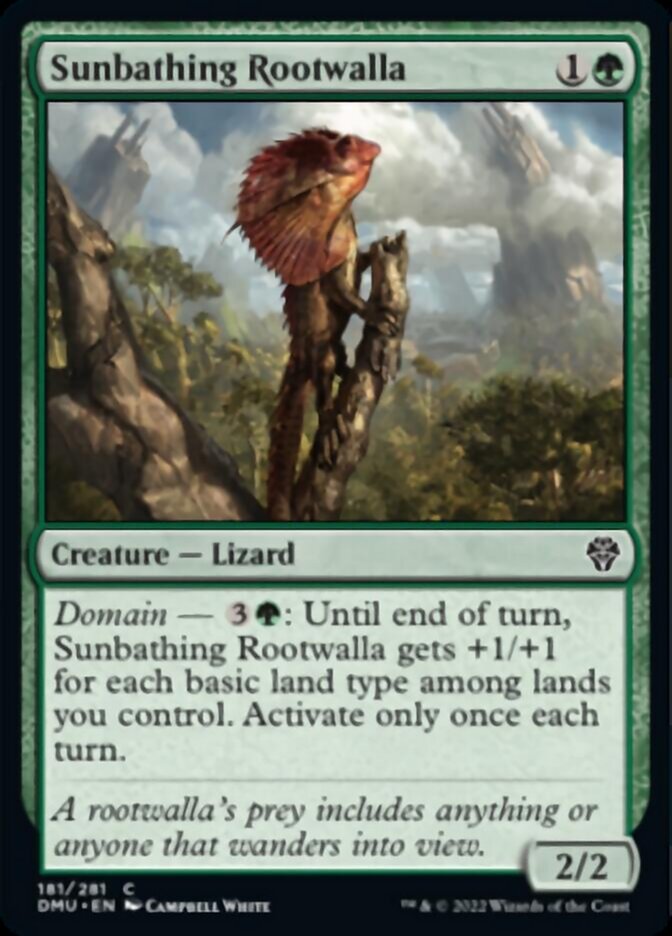 Sunbathing Rootwalla [Dominaria United] | Kessel Run Games Inc. 