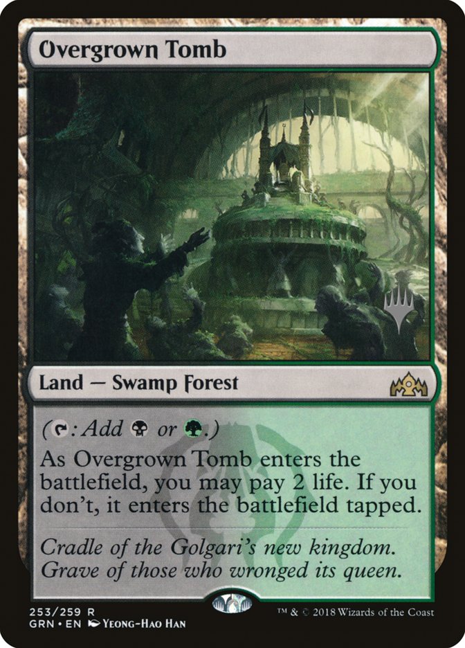 Overgrown Tomb (Promo Pack) [Guilds of Ravnica Promos] | Kessel Run Games Inc. 